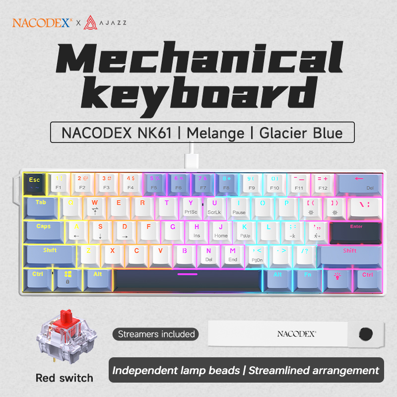 AJAZZ NK61 Kabelgebundene Mech – Keyboard Gaming Blue Switch Bewertung und Preis