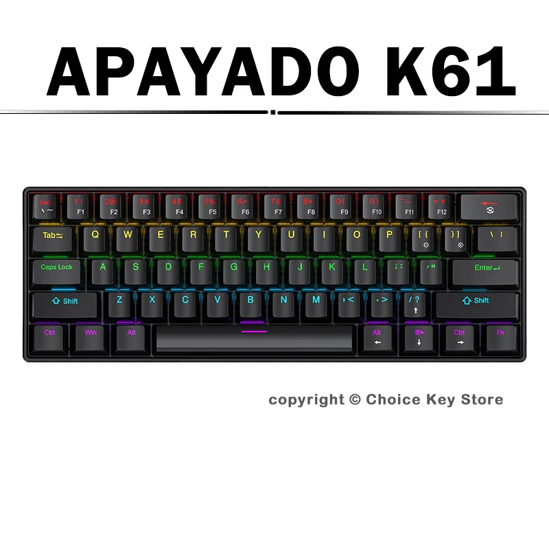 APAYADO K61 Mechanische Gaming – Keyboard Gaming Blue Switch Bewertung und Preis