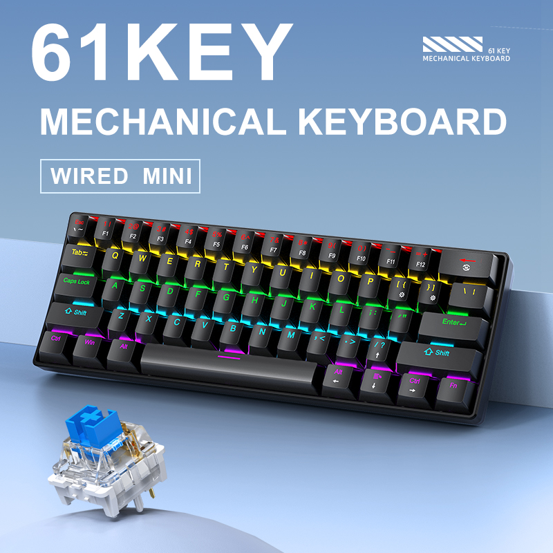 APAYADO K61 Mechanische Gaming – Keyboard Gaming Blue Switch Bewertung und Preis
